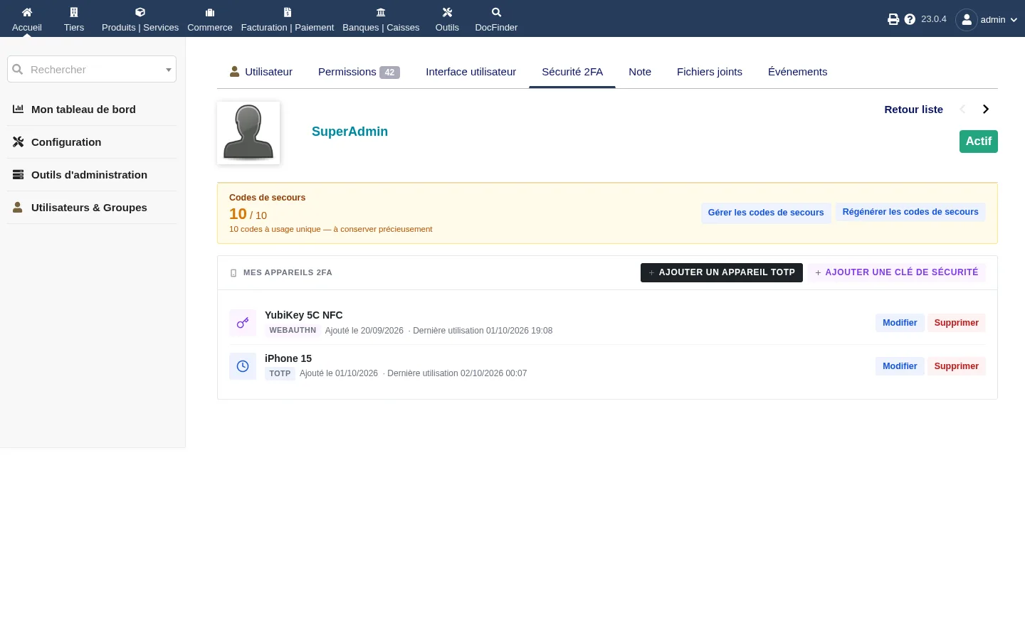 2FA, Double authentification