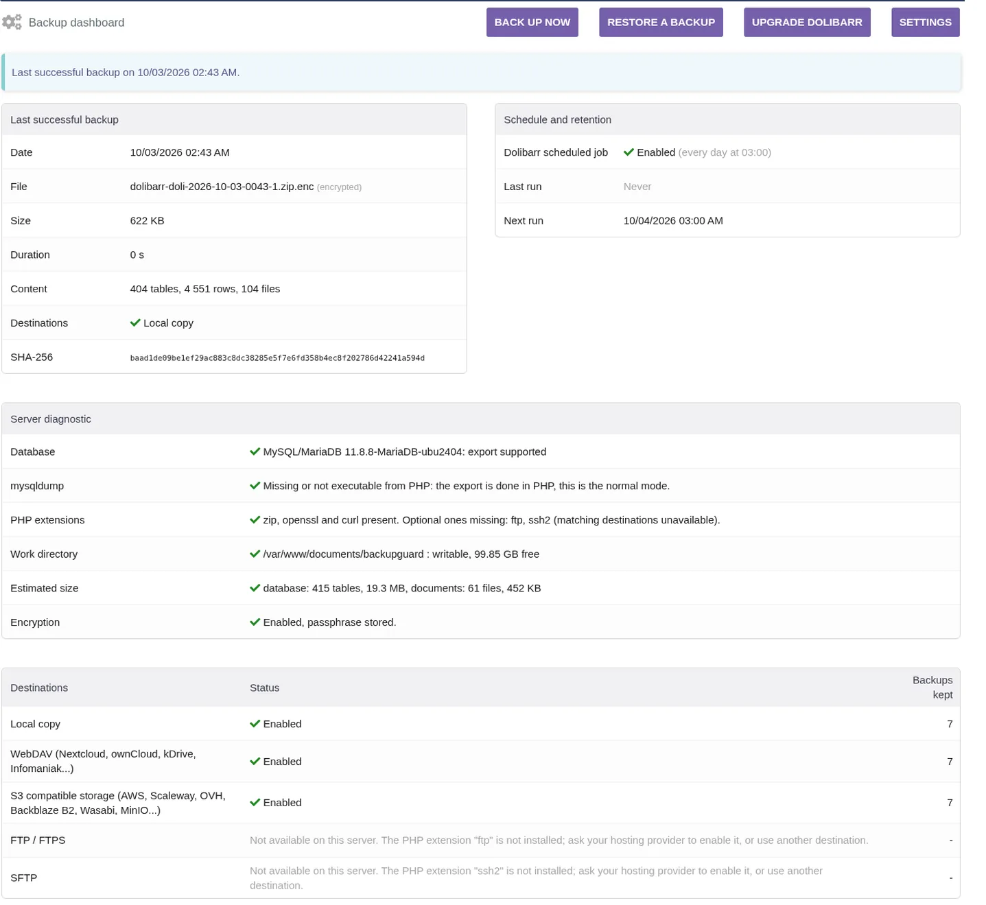 BackupGuard, Copia de seguridad, restauración y actualización