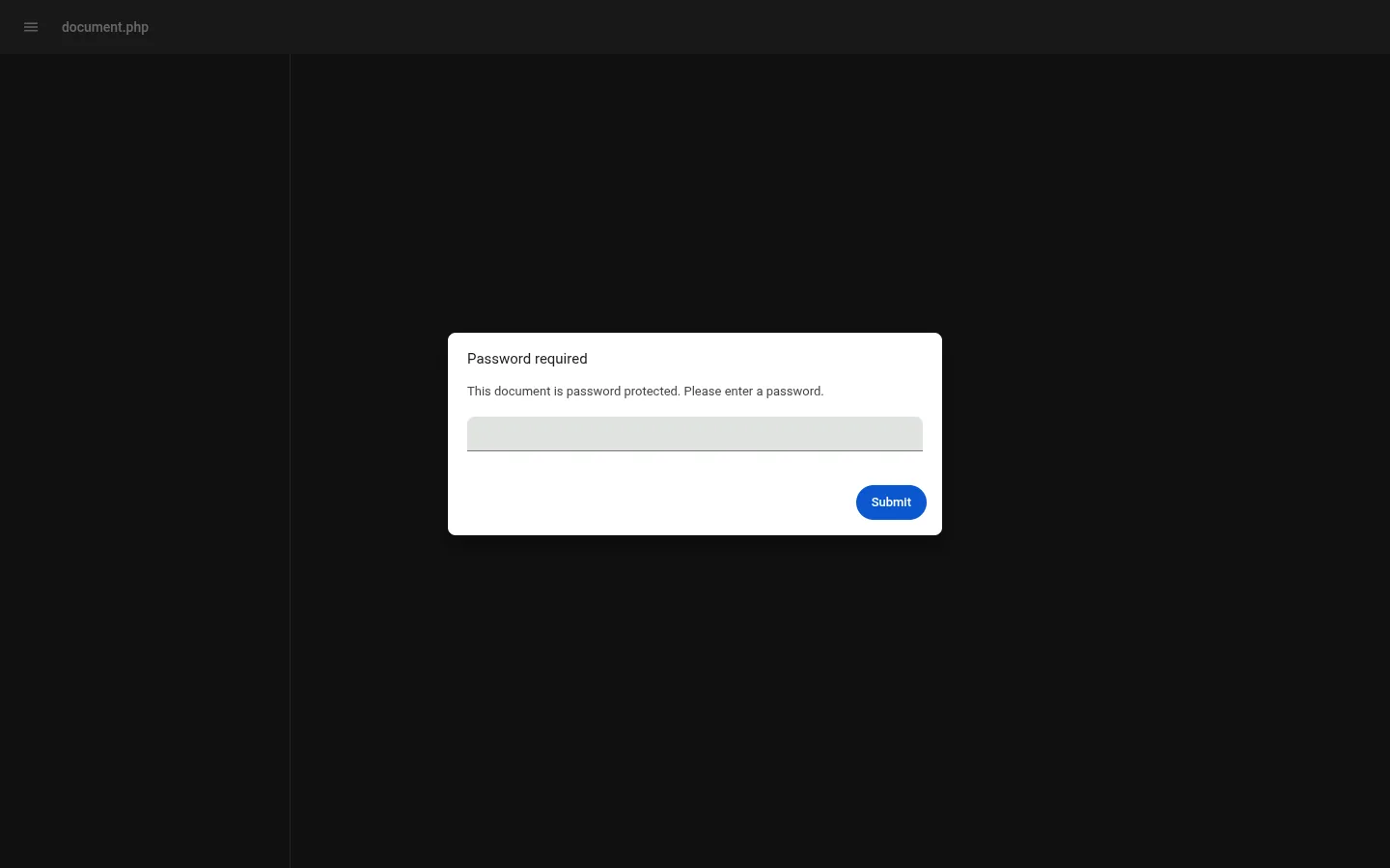 PDF Protect, screen 2
